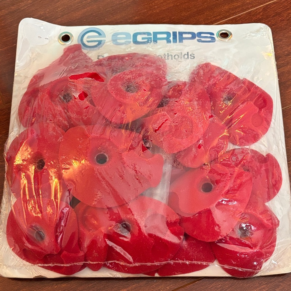 Red Flower Climbing Holds - Pack of Small Holds